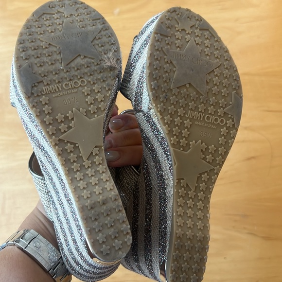 Authentic Jimmy Choo wedge slides - Picture 8 of 8